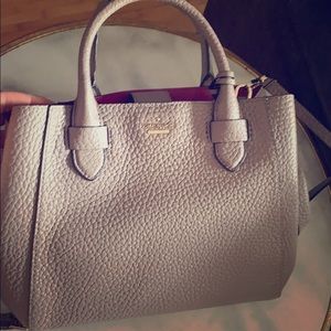 Kate Spade mini tote pebbled grey